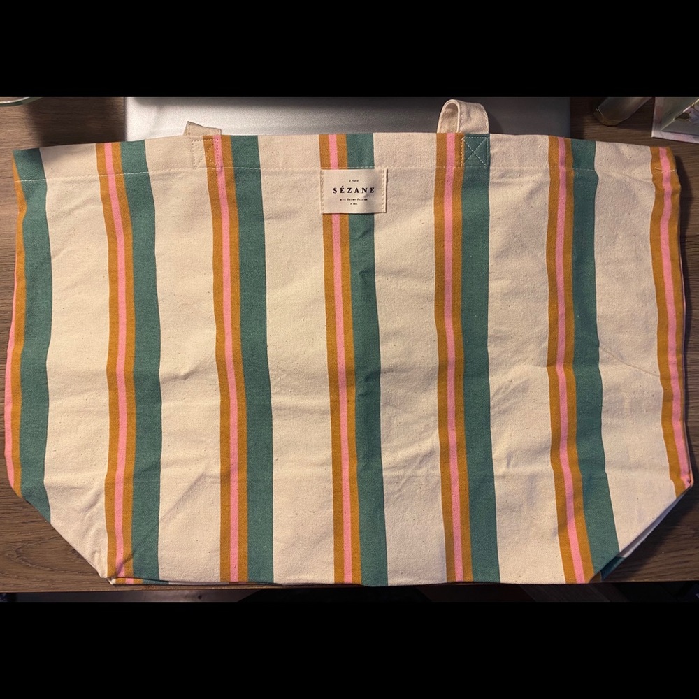 Sezane organic cotton tote bag